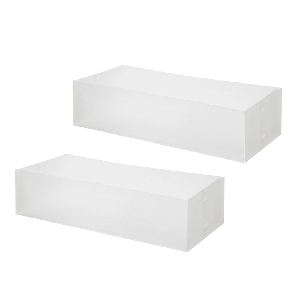 Набор коробов для хранения, 2 шт ES-31 Прозрачный - Вещицы фото 4