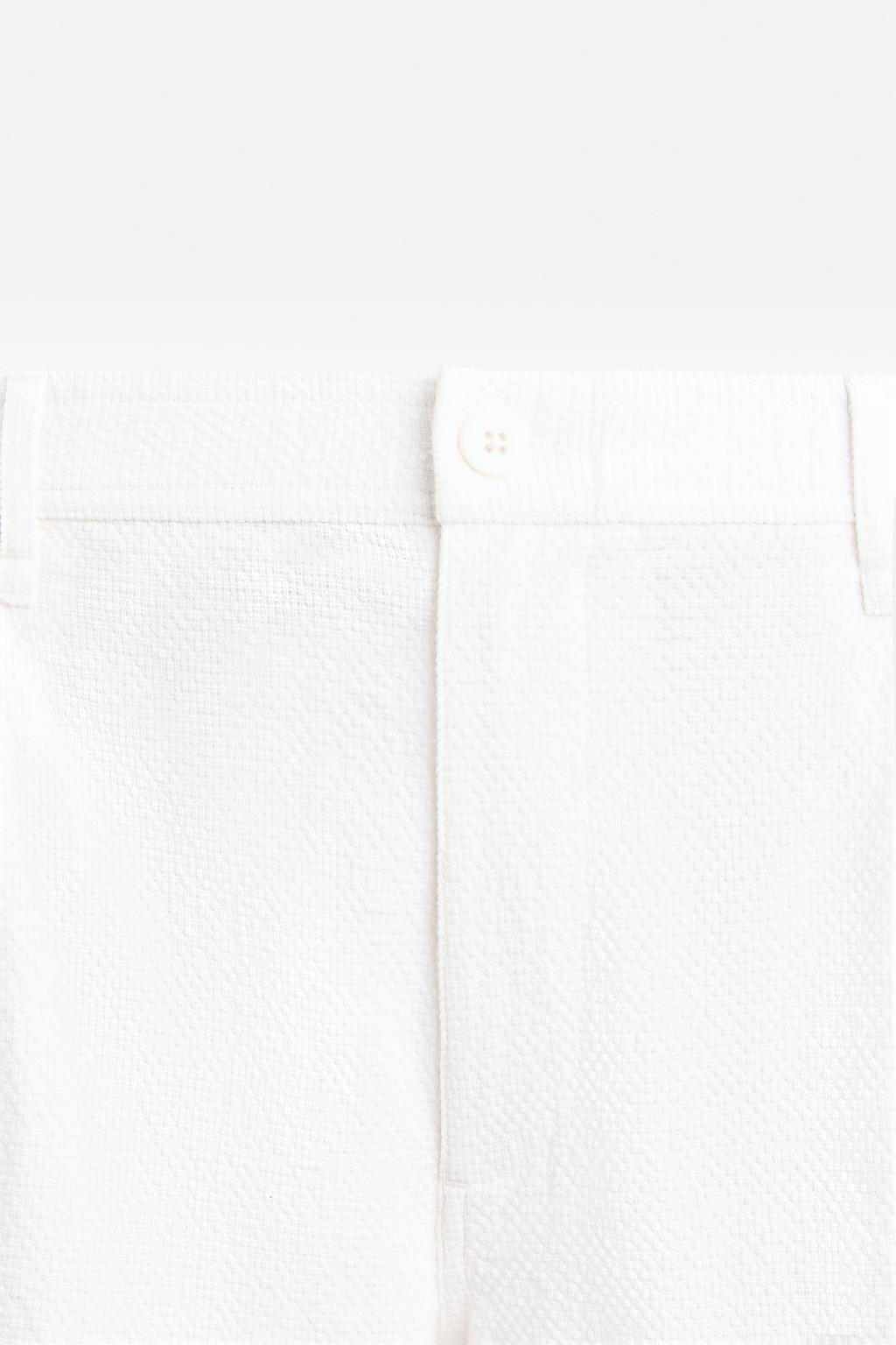TEXTURED PLEATED TROUSERS - Zara фото 8