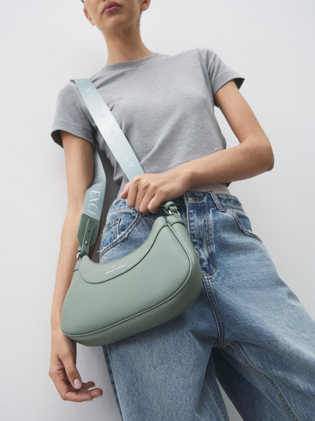 Кросс-боди ARMANI EXCHANGE WAVE Артикул 4361557, фисташковый  фото 2