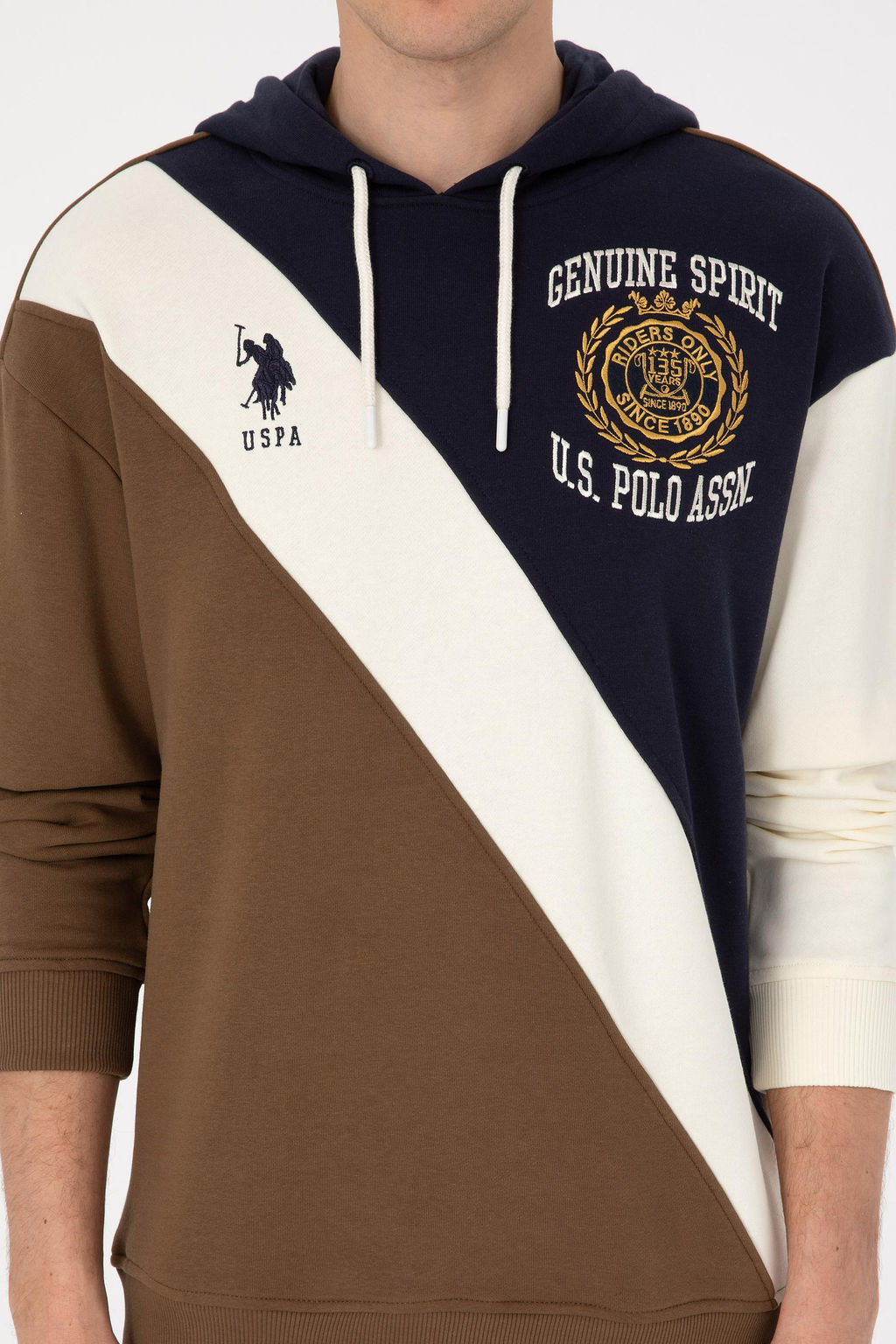 Erkek Comfort Fit Kap_lonlu Haki Sweatshirt - U.s. polo assn фото 6