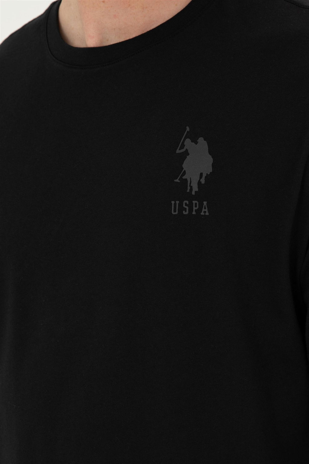 Мужская черная футболка Неожиданная скидка в корзине - U.s. polo assn фото 7