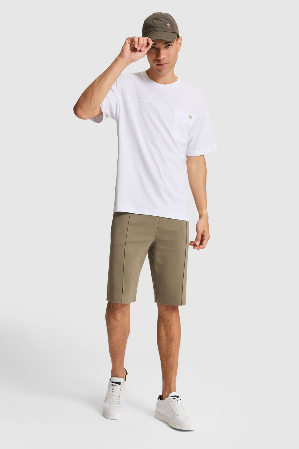 Erkek Beyaz Comfort Fit Bisiklet Yaka Ti__rt - U.s. polo assn фото 4