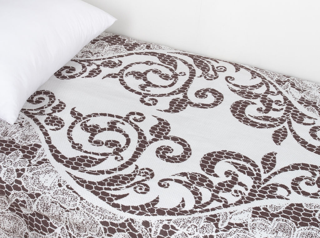 8с11.110ж1 Триумф (ДТЭ графит-мята) Покрывало декор.206х160см - Белорусский лен фото 10