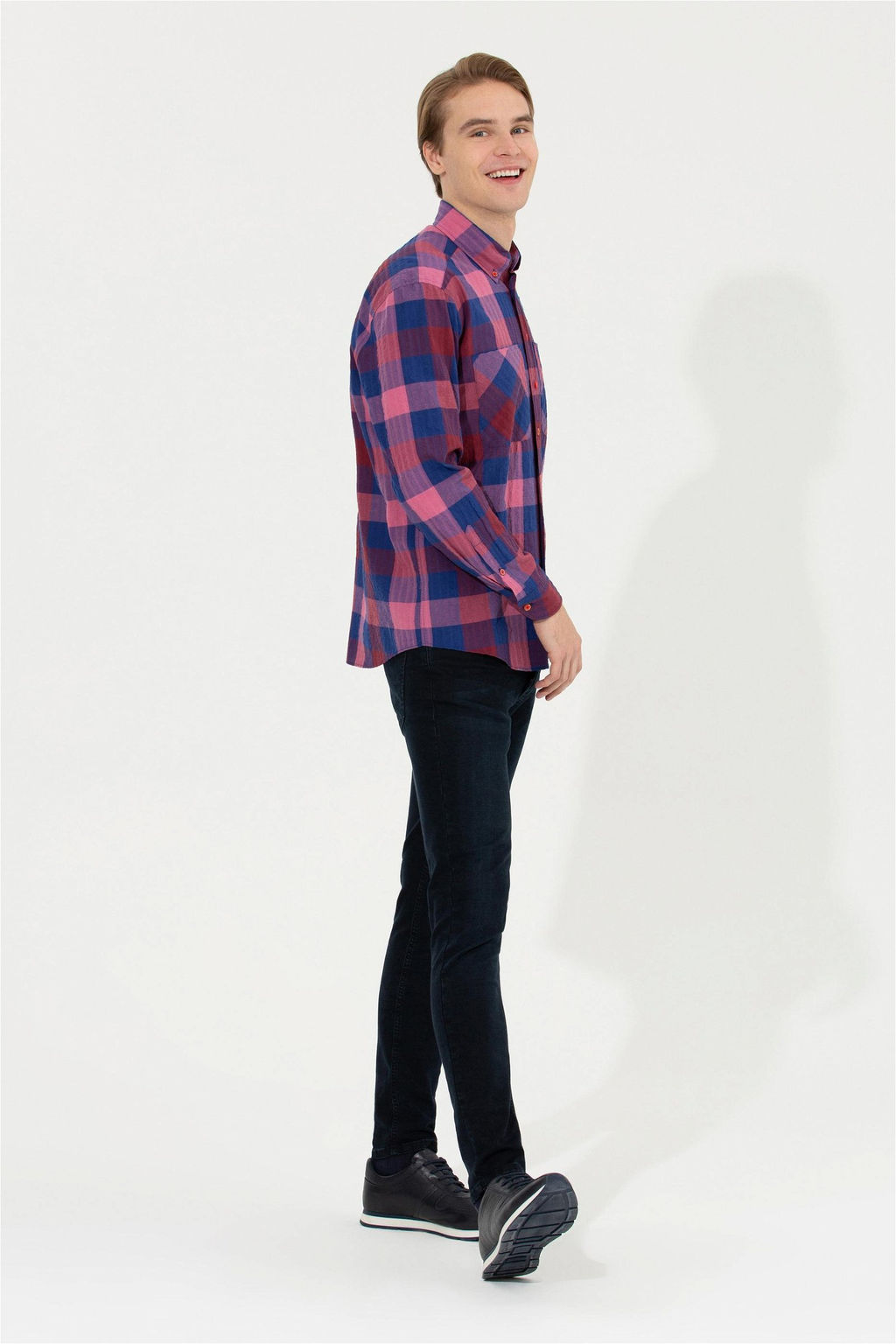 U. S. Polo Assn Мужская красная рубашка с длинным рукавом - U.s. polo assn фото 10