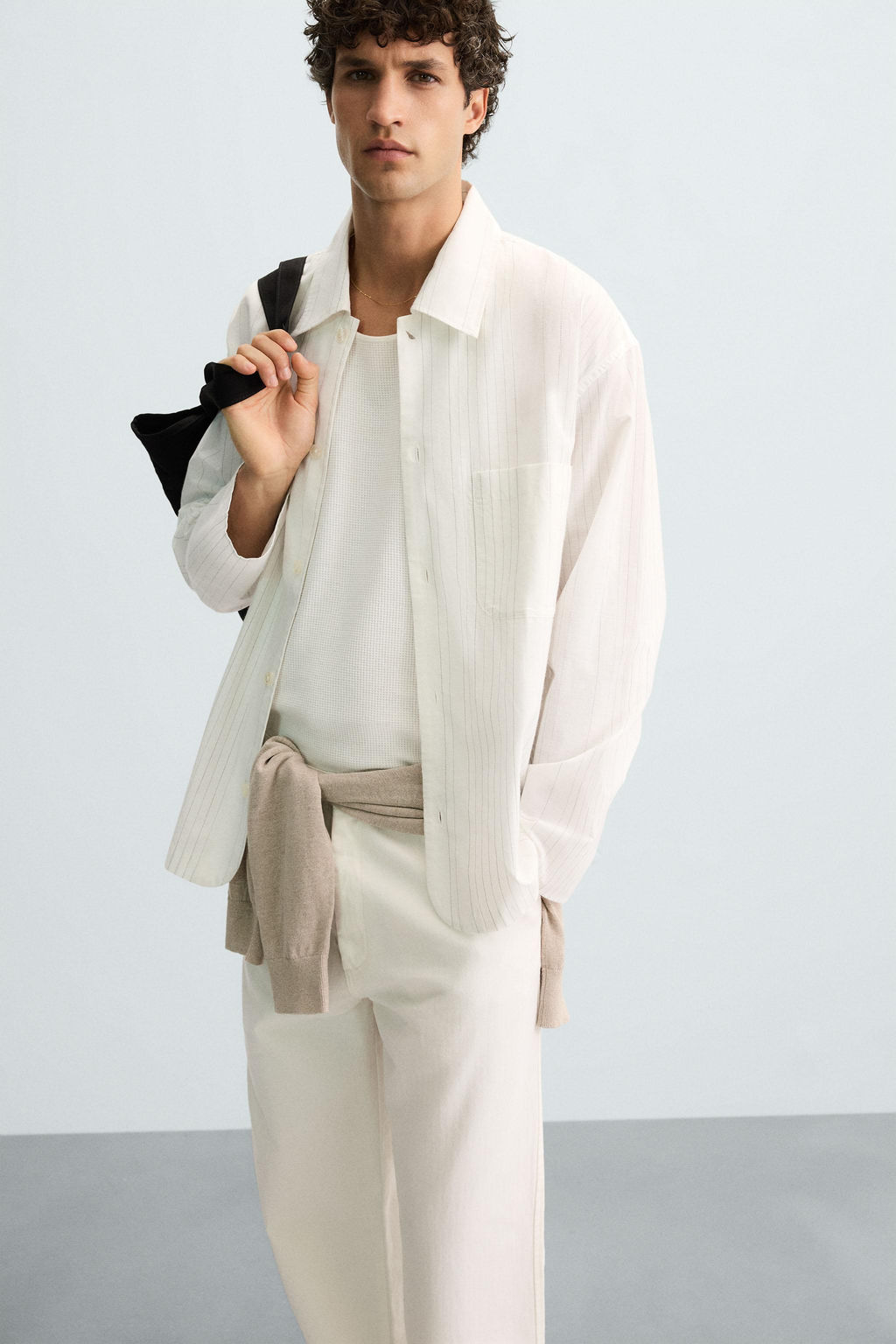 STRIPED TEXTURED SHIRT - Zara фото 14