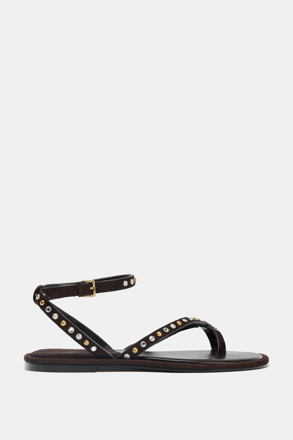 BEADED LEATHER SANDALS - Zara фото 11