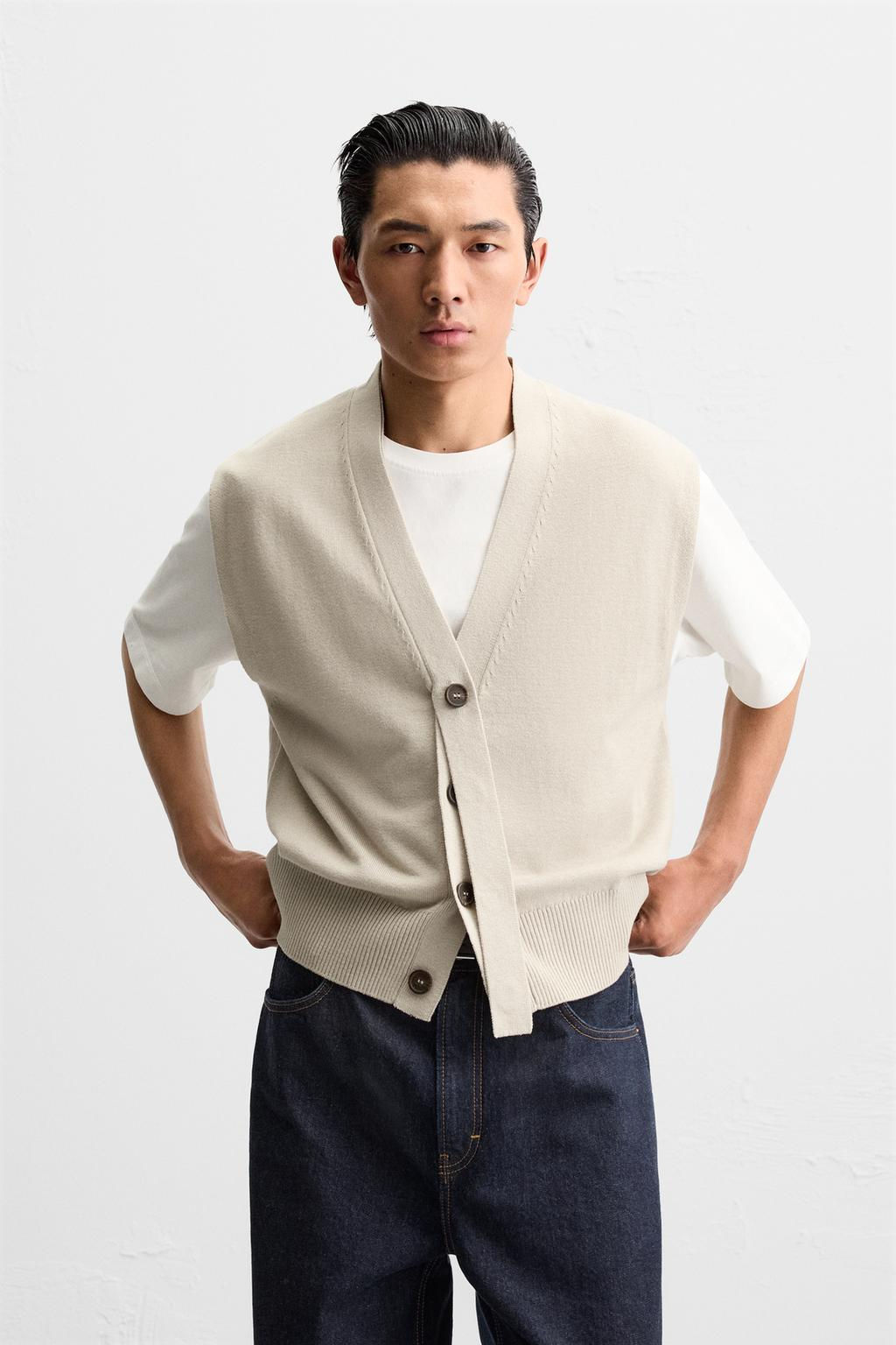 RIBBON KNIT WAISTCOAT - Zara фото 2