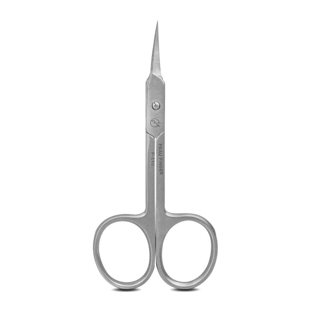 Frau Finger Ножницы маникюрные для кутикулы изогнутые / Classic FS-118DP, матовые, ручная заточка, 10 см