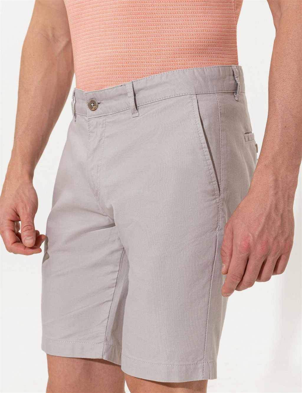 Gri Regular Fit Bermuda _ort