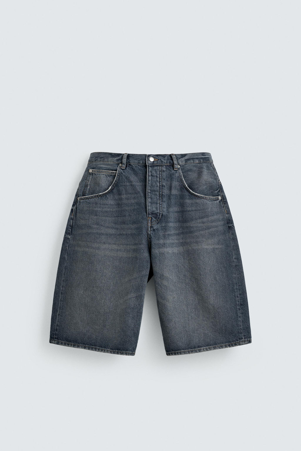 BERMUDA DENIM BAGGY FIT / Azul