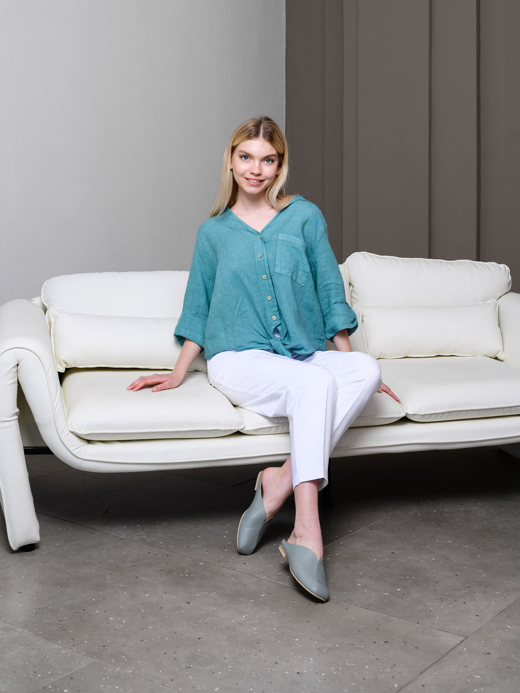 Мюли 1007.тунит205be.Авокадо лион