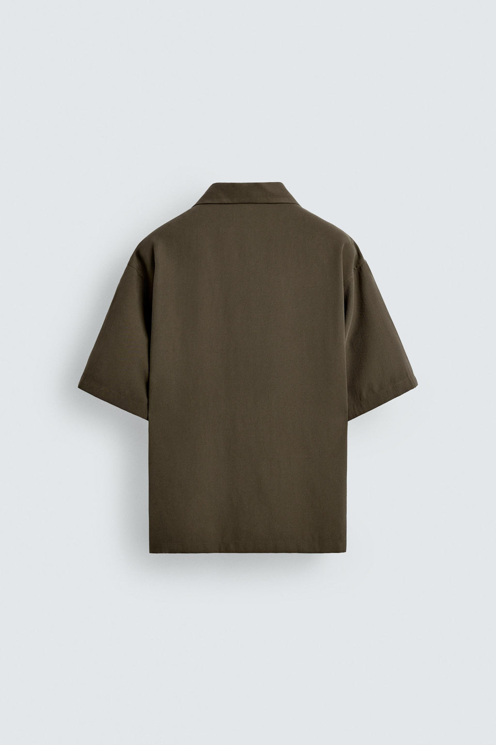 CAMISA FLUIDA RELAXED FIT / Marr?n / Topo - Zara фото 7