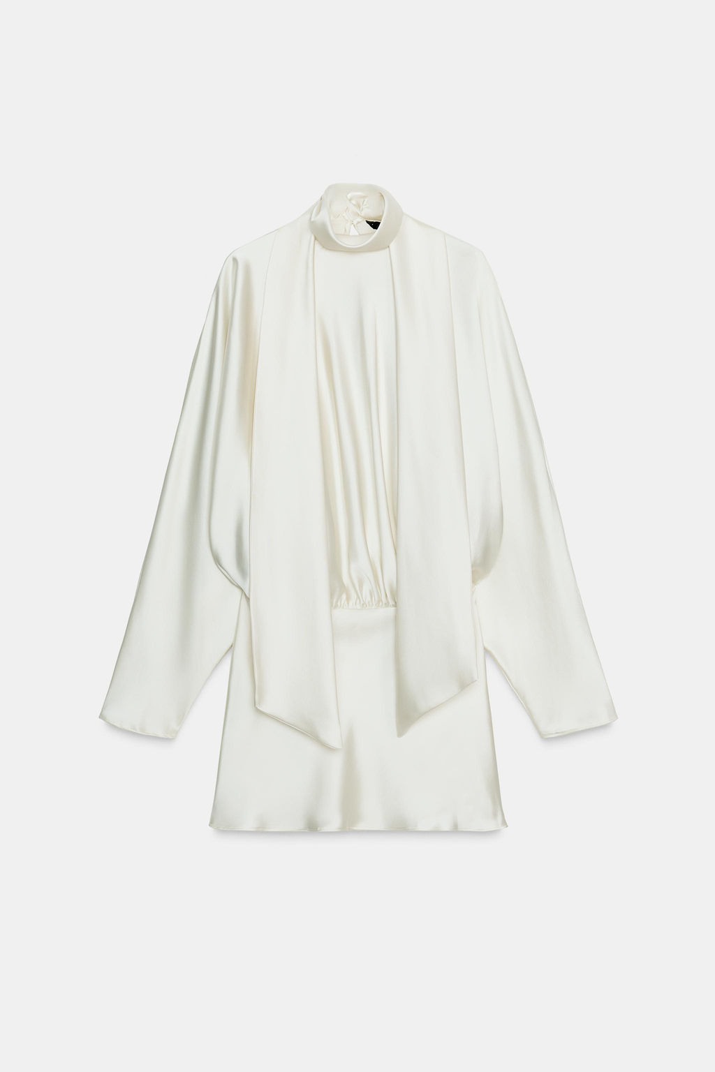 SATIN FOULARD SHORT DRESS - Zara фото 7