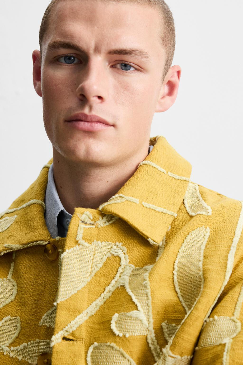 TEXTURED JACQUARD JACKET - Zara фото 6