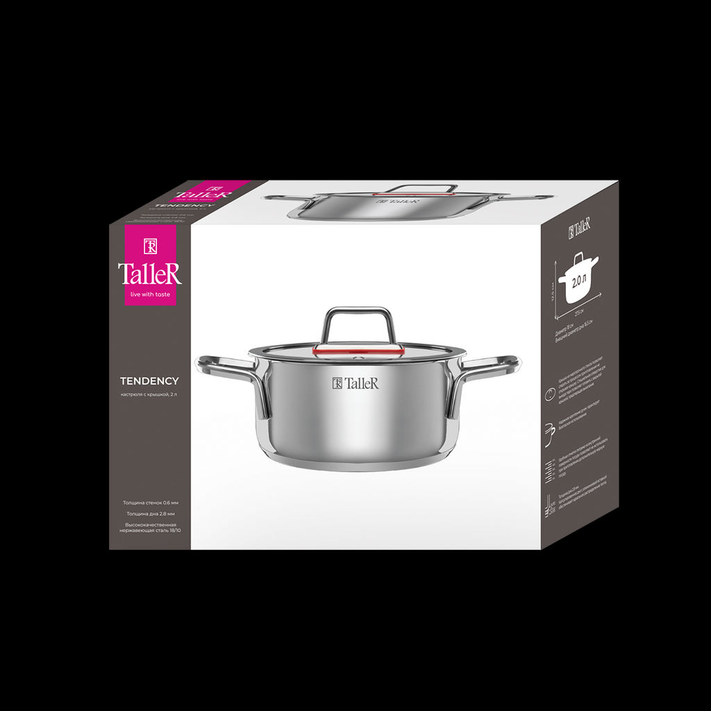 Кастрюля TalleR TR-17272 Тенденси 2,0 л  фото 7