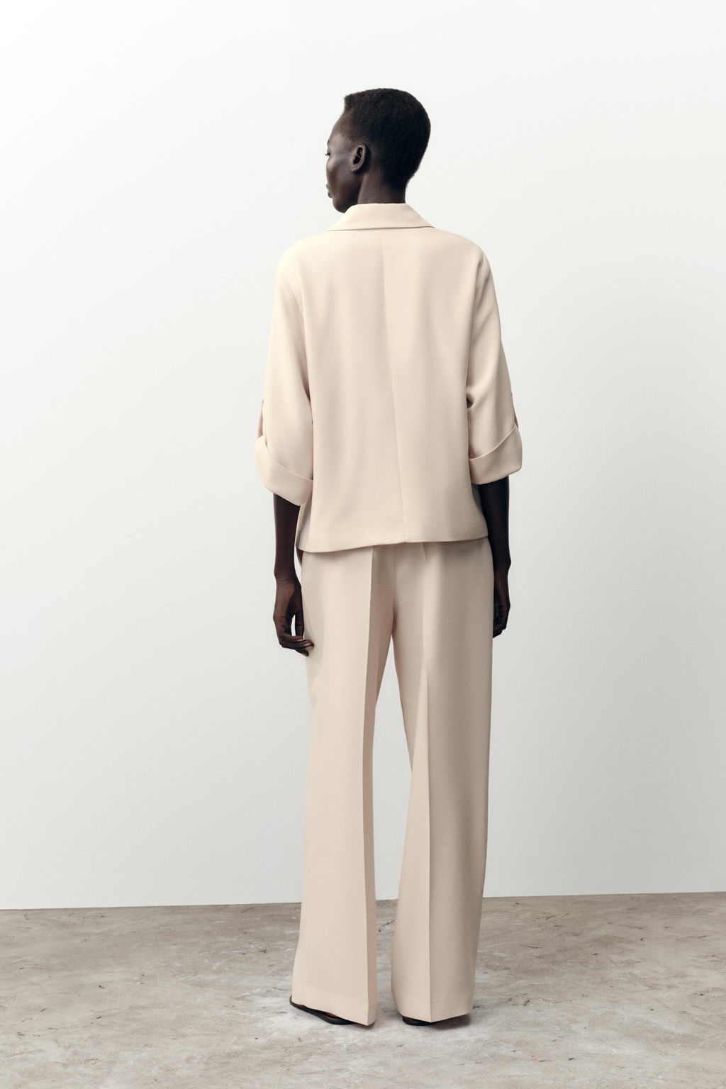 DOUBLE-BREASTED BLAZER WITH ROLLED-UP SLEEVES - Zara фото 13