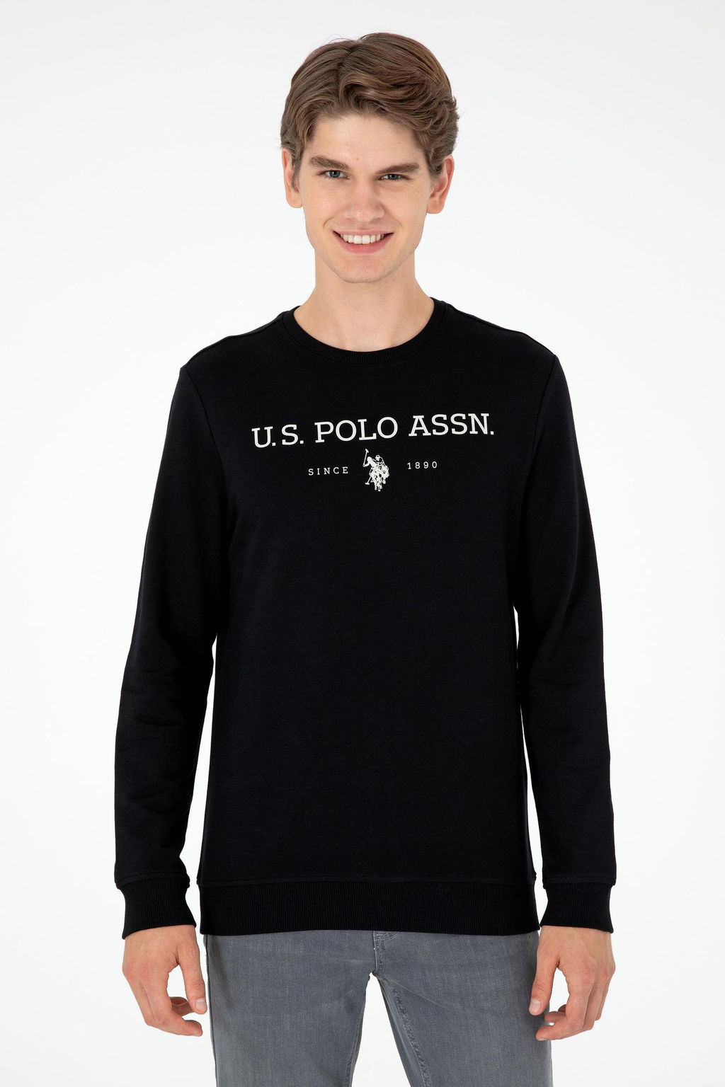 Мужской черный свитшот Неожиданная скидка в корзине - U.s. polo assn фото 3