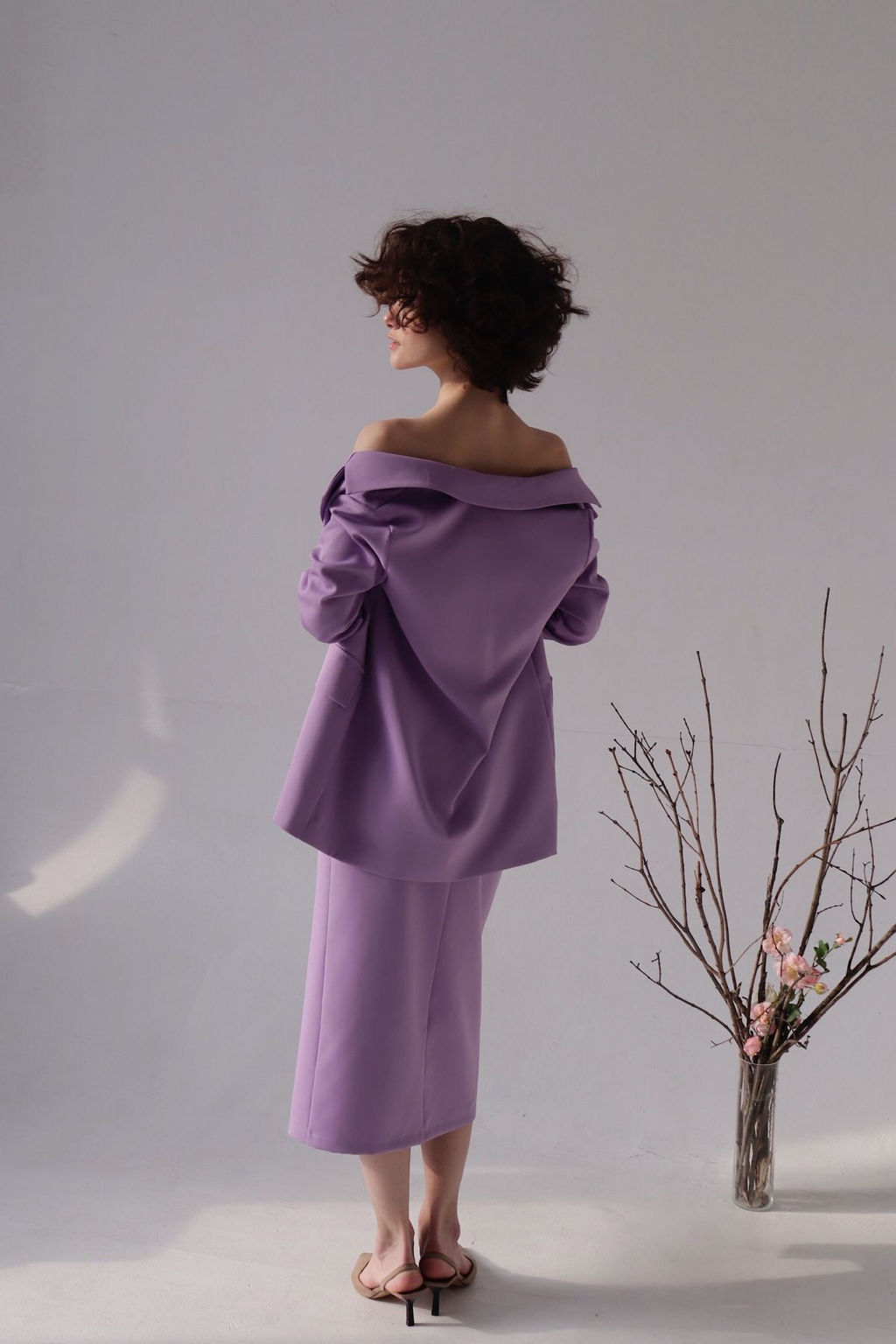 Юбка миди-макси сиреневая - Martichelli фото 9