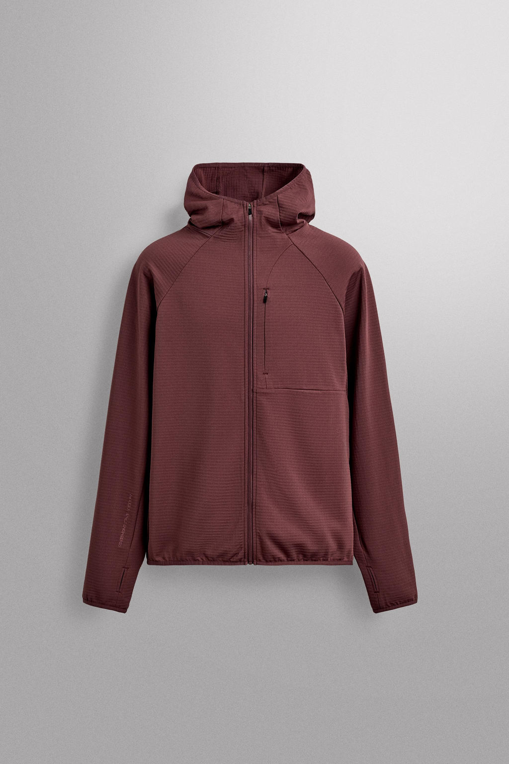 SUDADERA T?CNICA CAPUCHA COMBINADO POLAR / Rosado oscuro