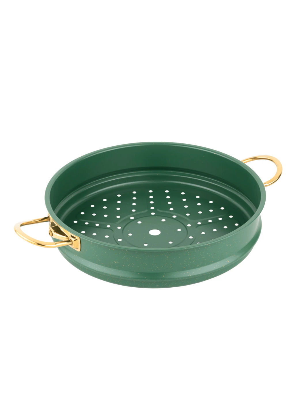 Мантоварка с крышкой стеклянной 34х10 см (8 л) с АПП, цвет: кремовый/золотой, арт. 4000-OLV/GD-34. - D.L.K. фото 2