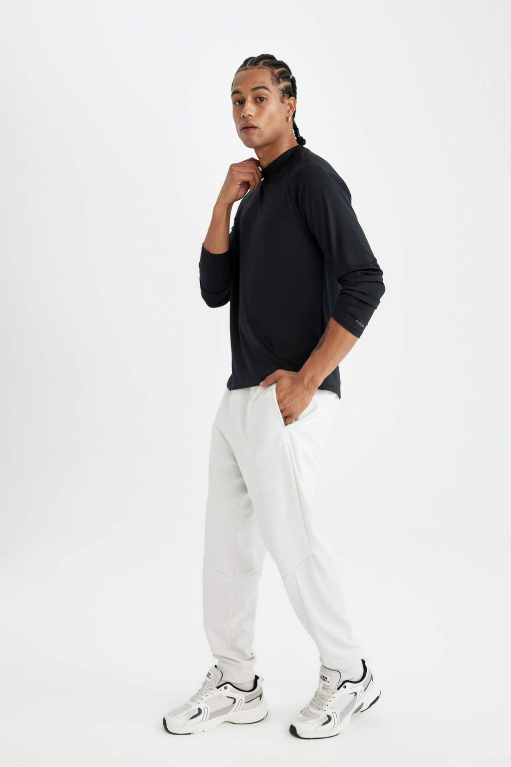 DeFactoFit Sporcu Jogger Esofman Alt? Standart Fit Beli Pacas? Lastikli Cepli  фото 4