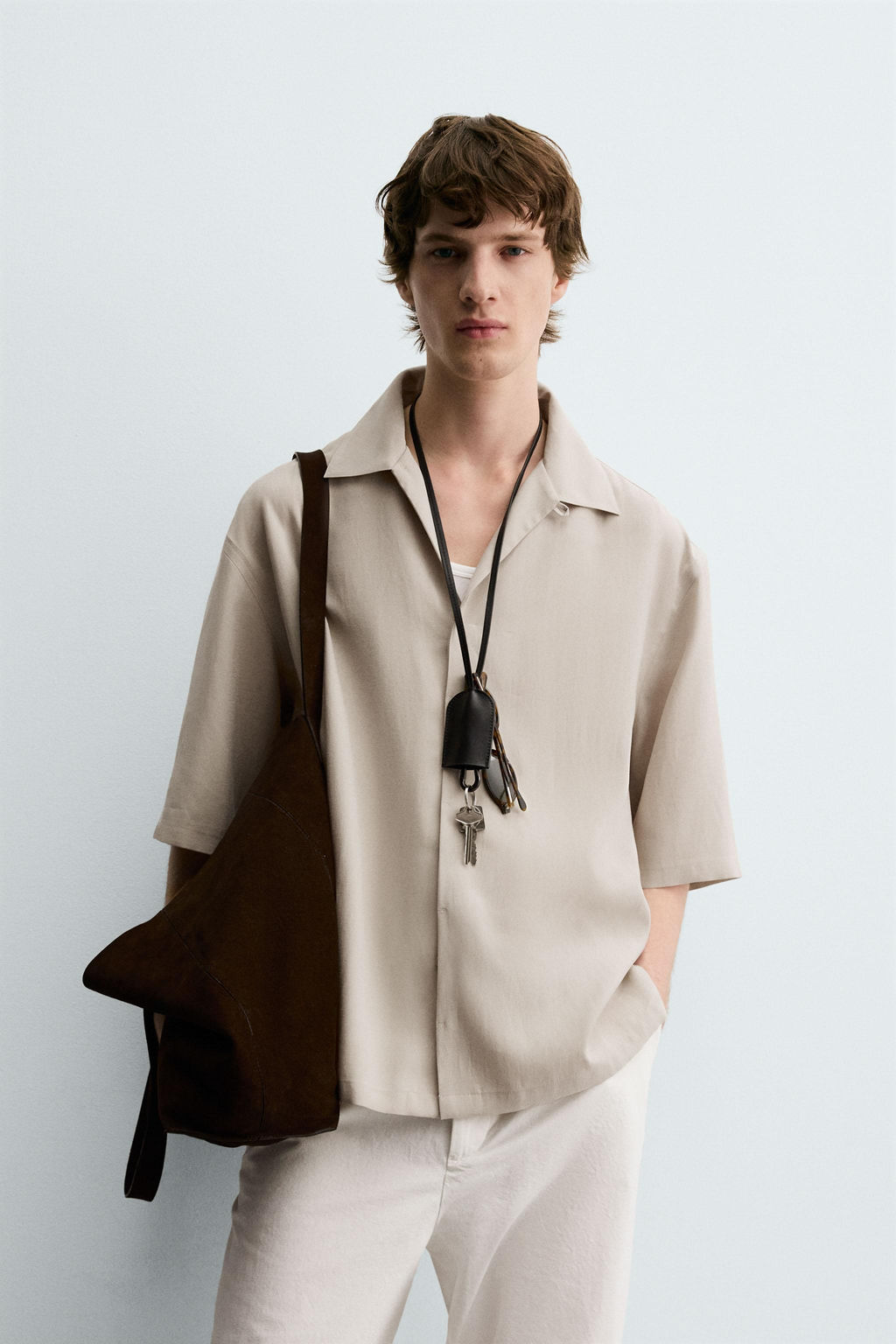 RELAXED FIT FLOWING SHIRT - Zara фото 2