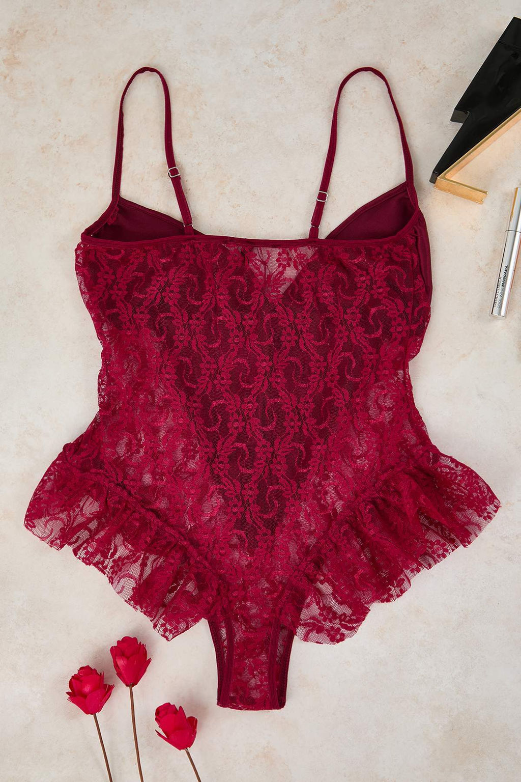 Siyah Dantel ve Saten Birliktelikli F?rf?rl? Kaps?z Fantezi Body THMAW26BD00003 - Trendyolmilla фото 18