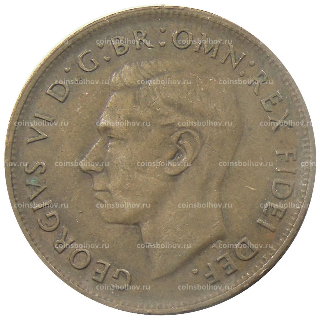 1 пенни 1952 года Австралия