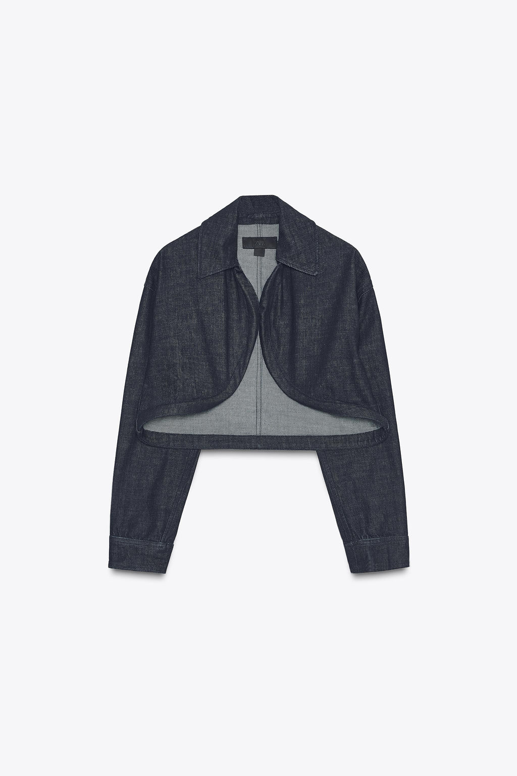 ZW COLLECTION DENIM BOLERO JACKET - Zara фото 5