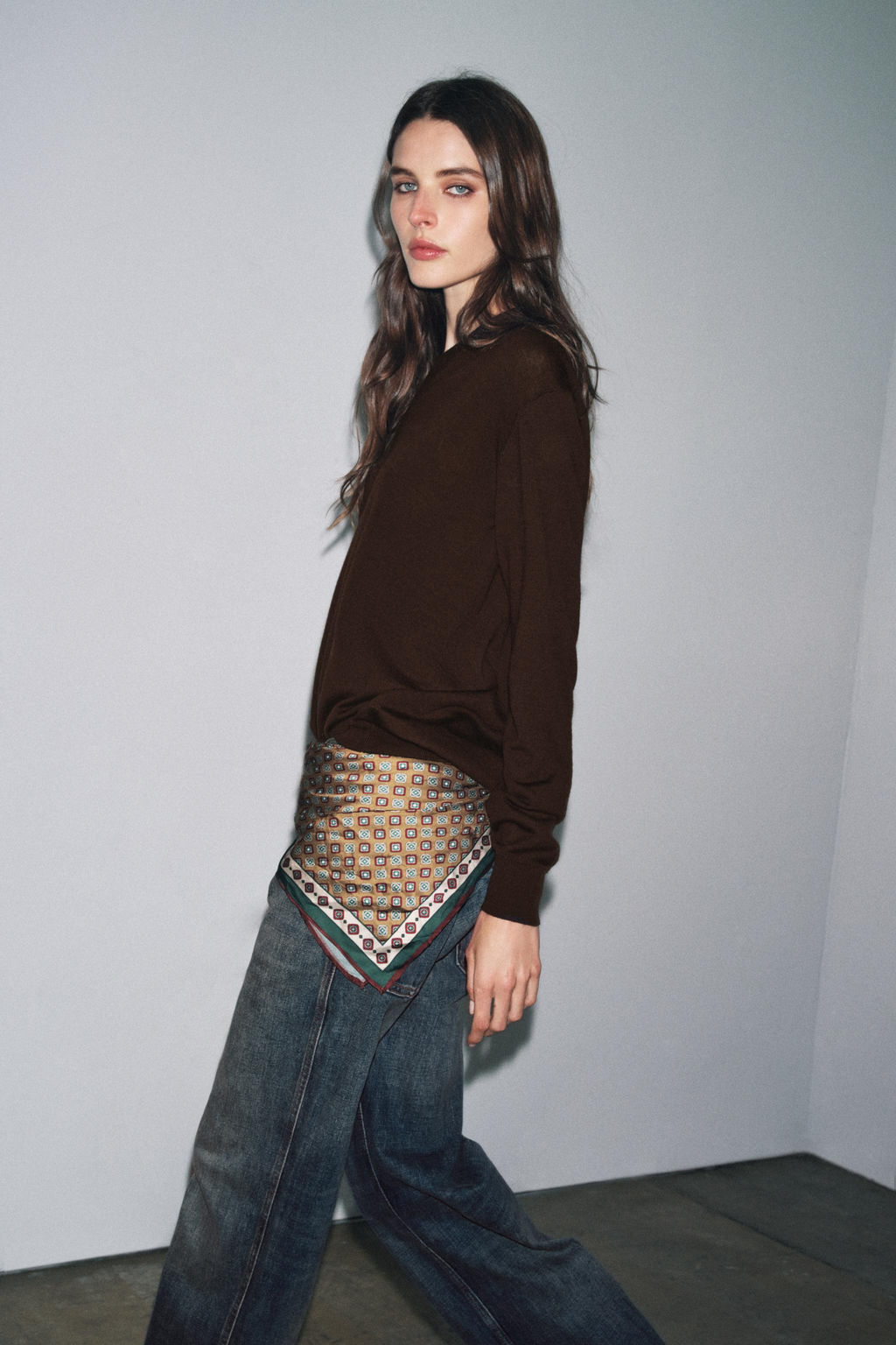 100% WOOL KNIT V-NECK SWEATER - Zara фото 3