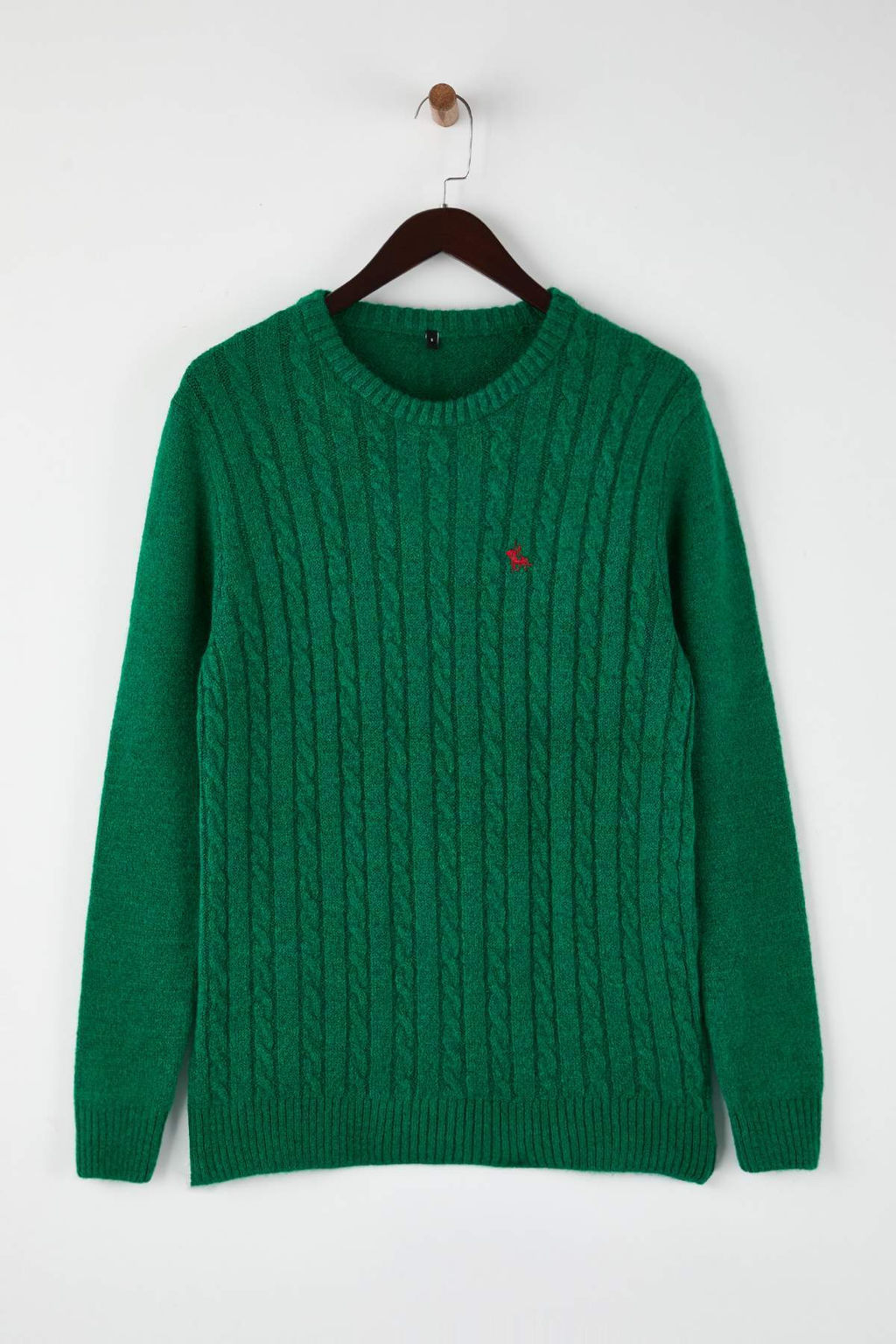 Lacivert Regular Bisiklet Yaka Animal Kazak TMNAW26KZ00006 - Trendyolmilla фото 13