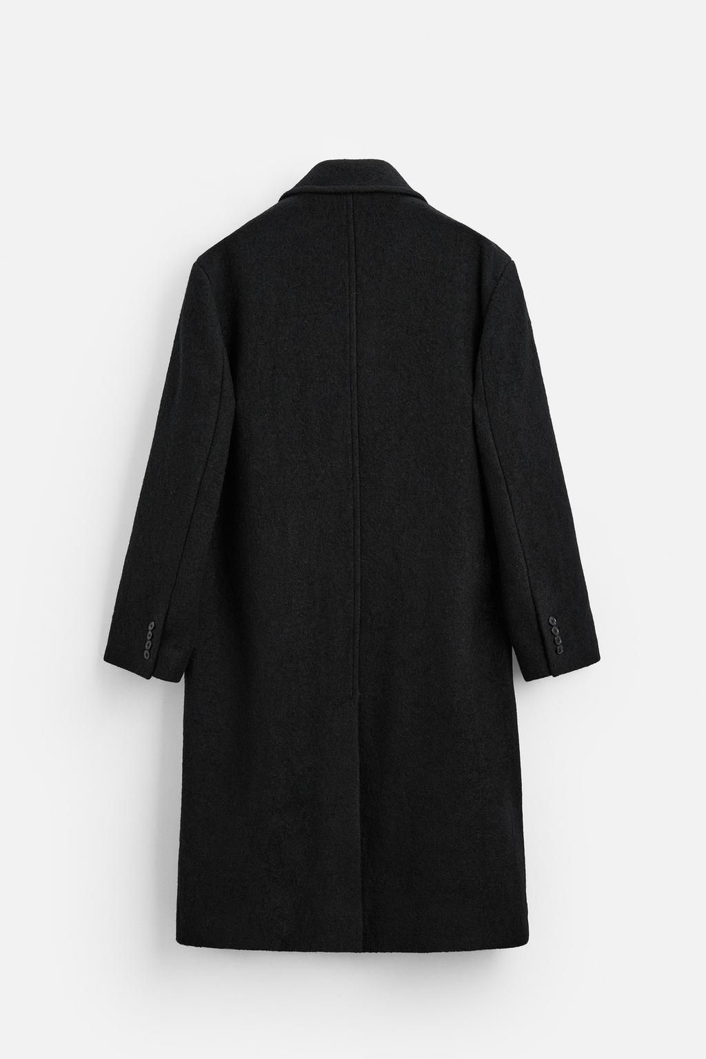 BOUCLE TEXTURED WOOL COAT - Zara фото 7