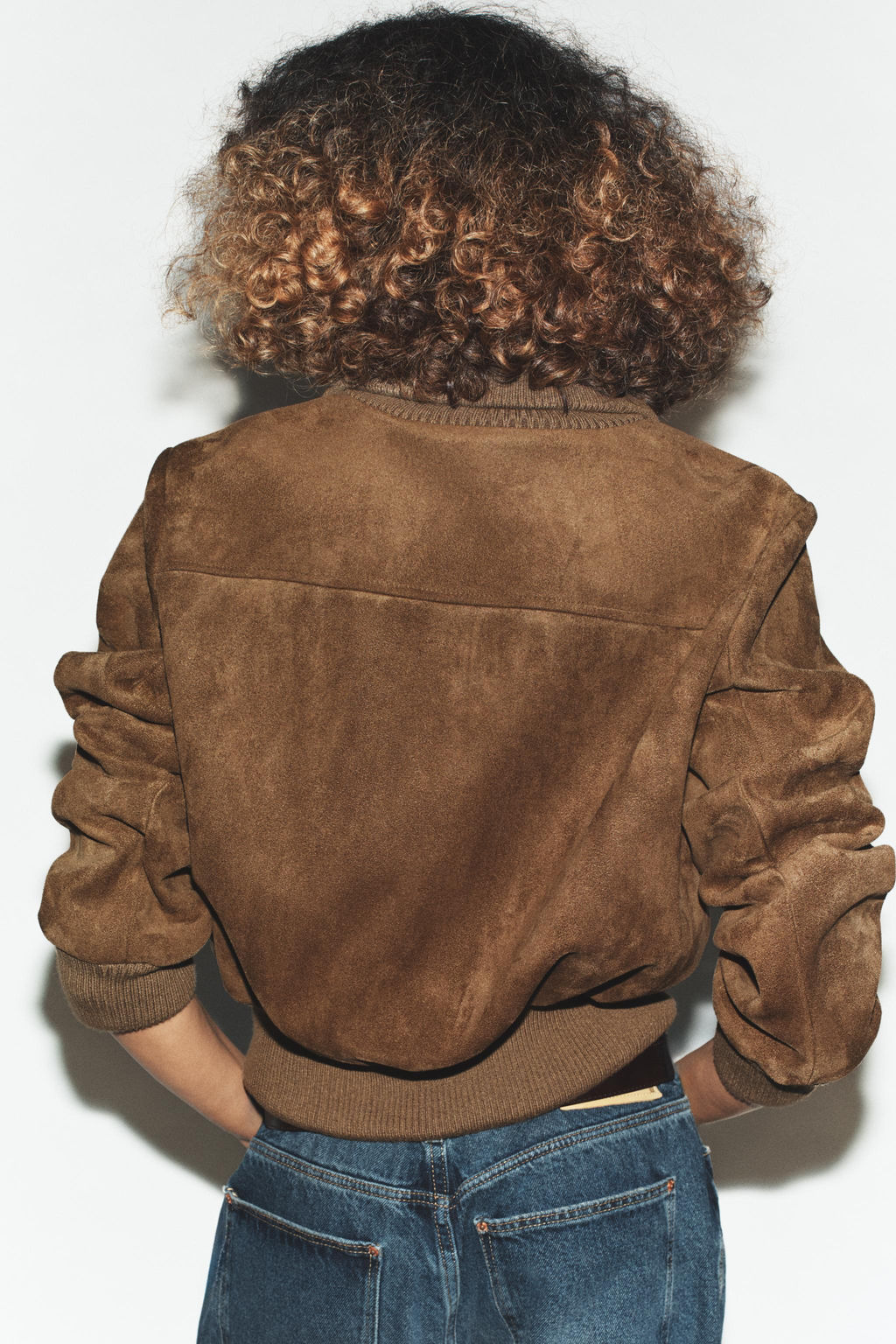 RIB HIGH-NECK BOMBER JACKET - Zara фото 13