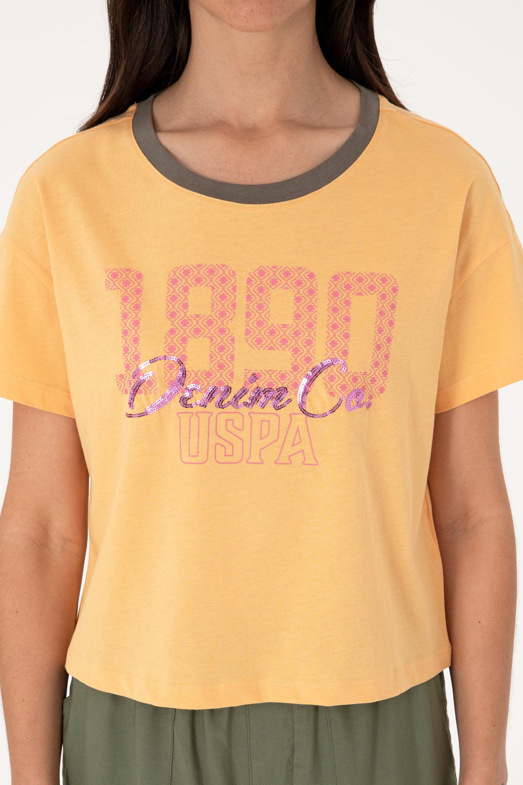 Kad_n Turuncu Ti__rt Sepette S_rpriz _ndirim - U.s. polo assn фото 6