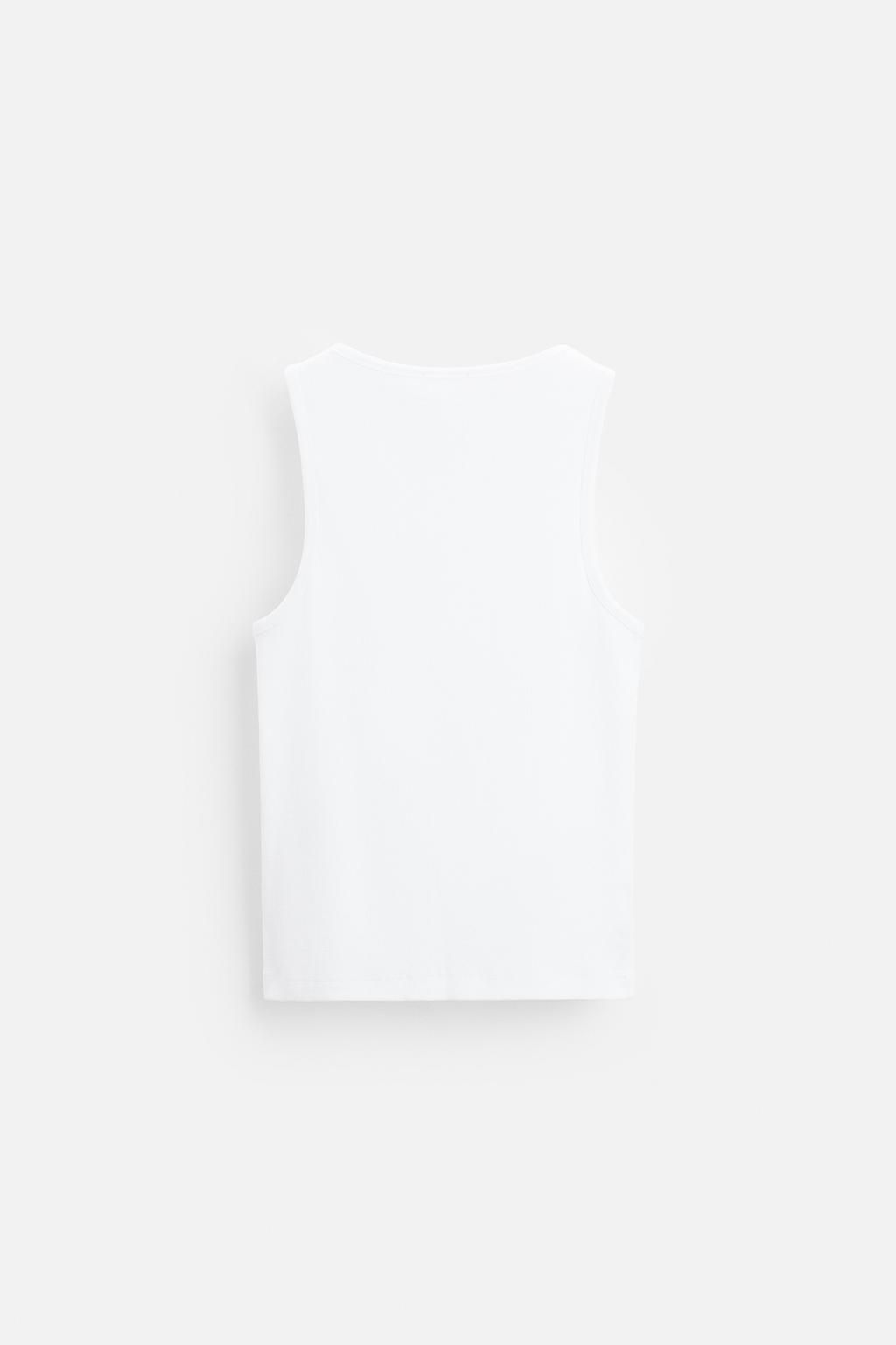 BASIC RIBBED TANK TOP - Zara фото 15