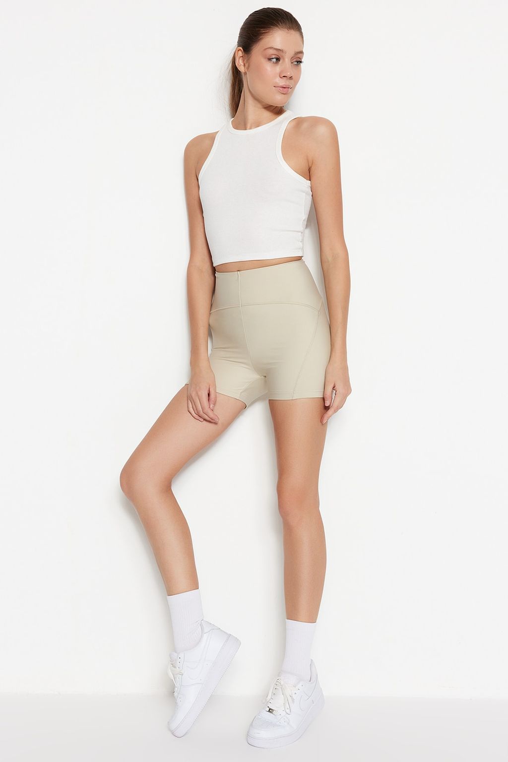 Siyah-Tas 2li Paket Toparlay?c? Orme Spor Sort/K?sa Tayt TWOSS21SR0698