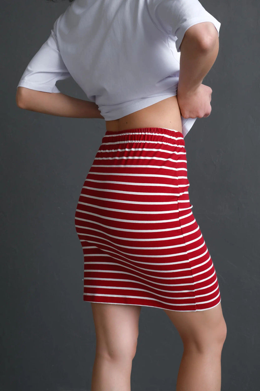 Юбка БР 357п-1 Красный / Экрю - T.C.T фото 6