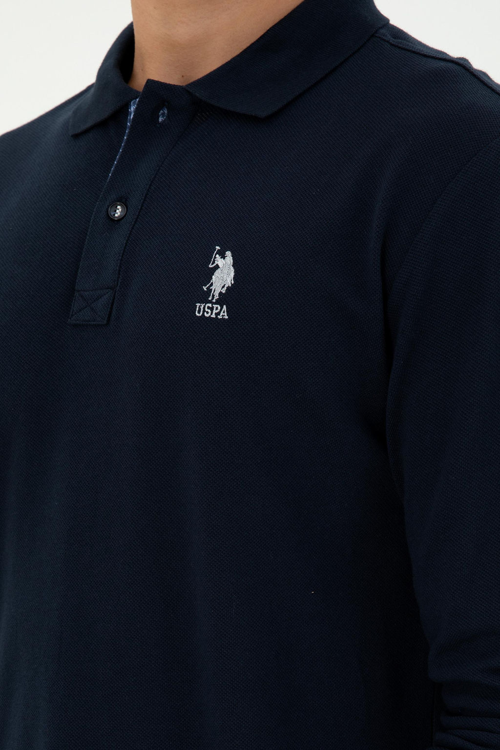Мужской темно-синий базовый свитшот - U.s. polo assn фото 7