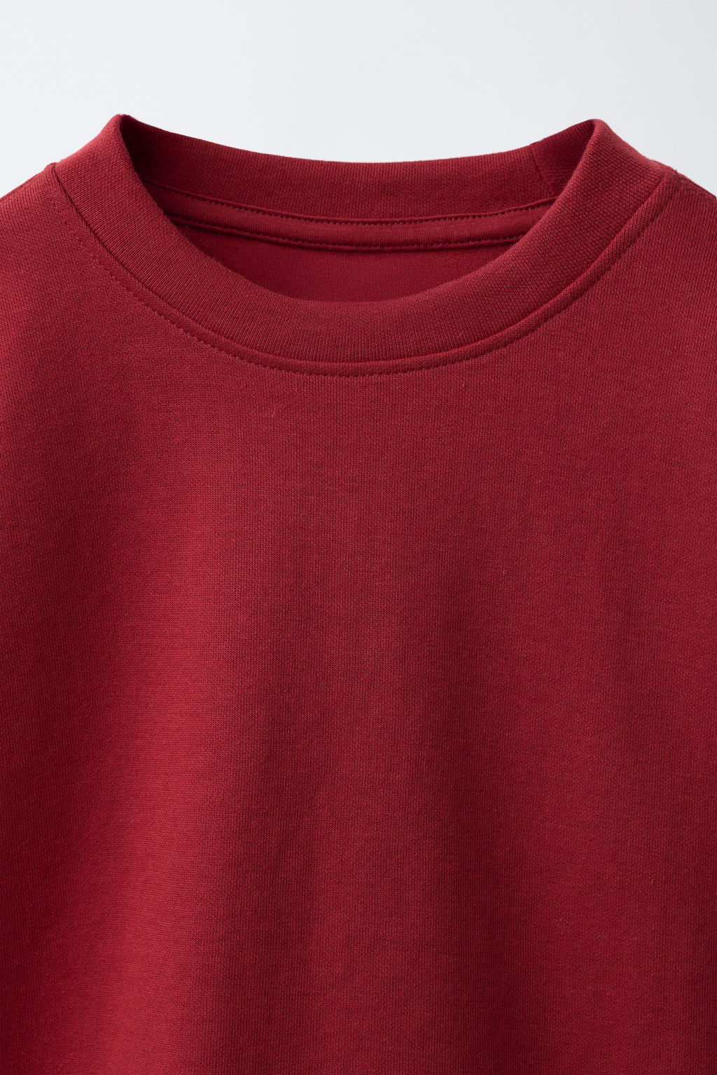 CAMISETA LISA INTERLOCK / Rojo - Zara фото 3