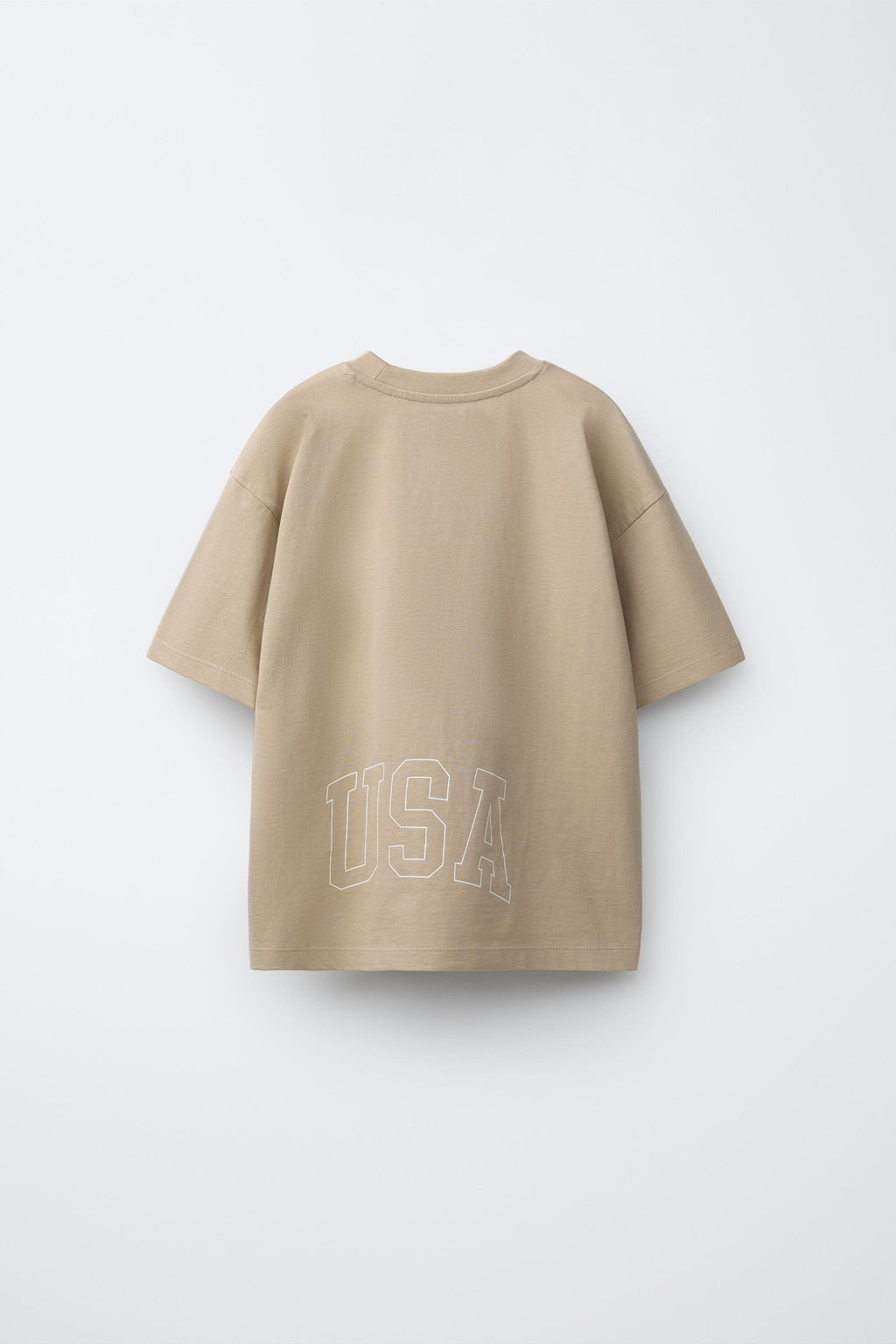 CAMISETA JOGGING VARSITY / Beige - Zara фото 5