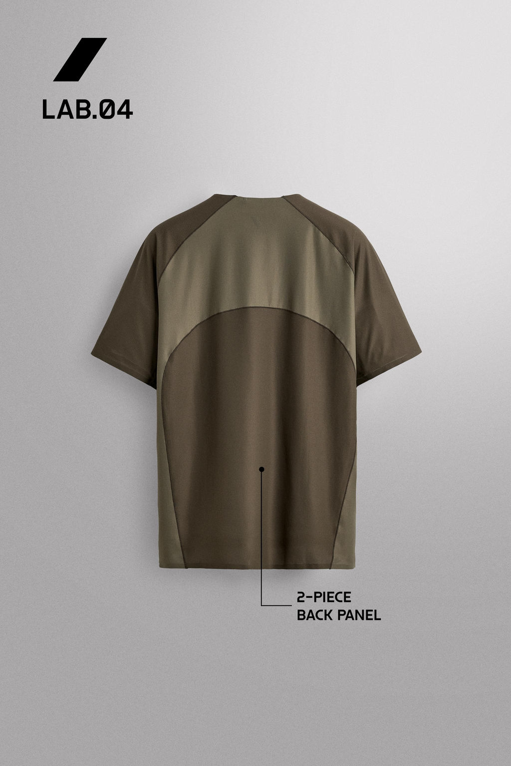 CAMISETA T?CNICA ESTRUCTURA COLOR BLOCK / Verde medio