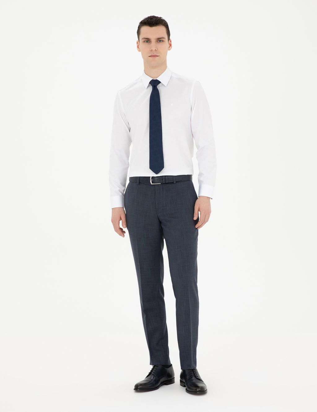 Beyaz Slim Fit Klasik G_mlek