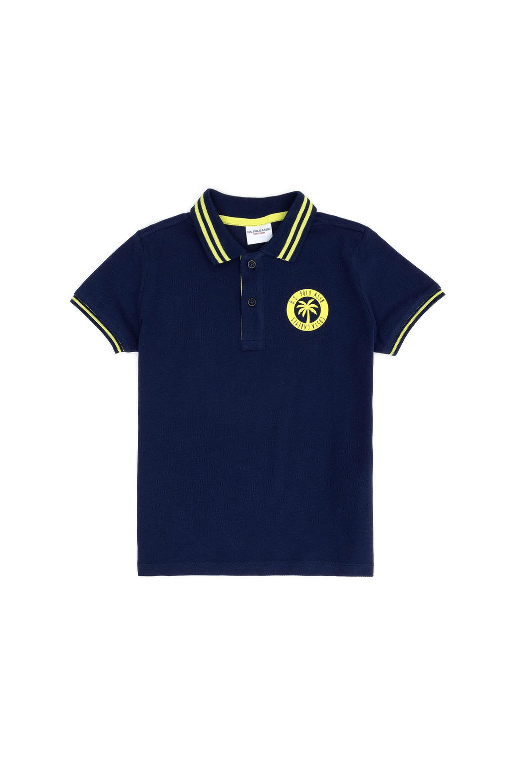 U. S. Polo Assn Темно-синяя футболка с воротником-поло для мальчика - U.s. polo assn фото 4