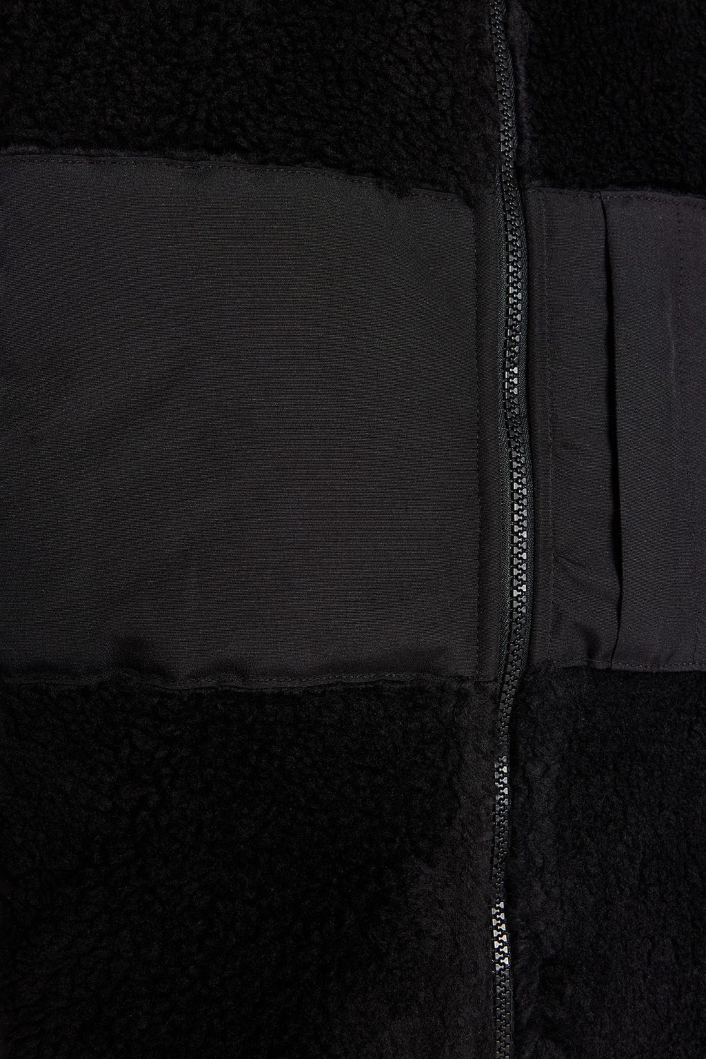 Trendyolmilla Man Siyah Regular Fit Dik Yaka Kumas Bloklu Pelus K?sl?k Yelek TMNAW24YE00000  фото 5