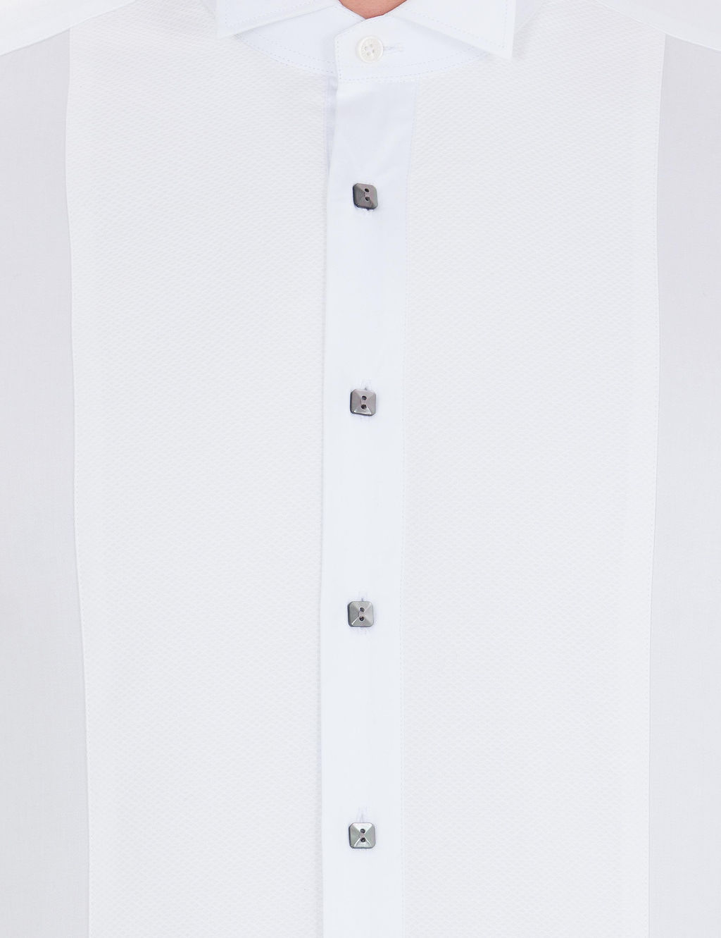 Белая приталенная рубашка под смокинг - Cacharel фото 6