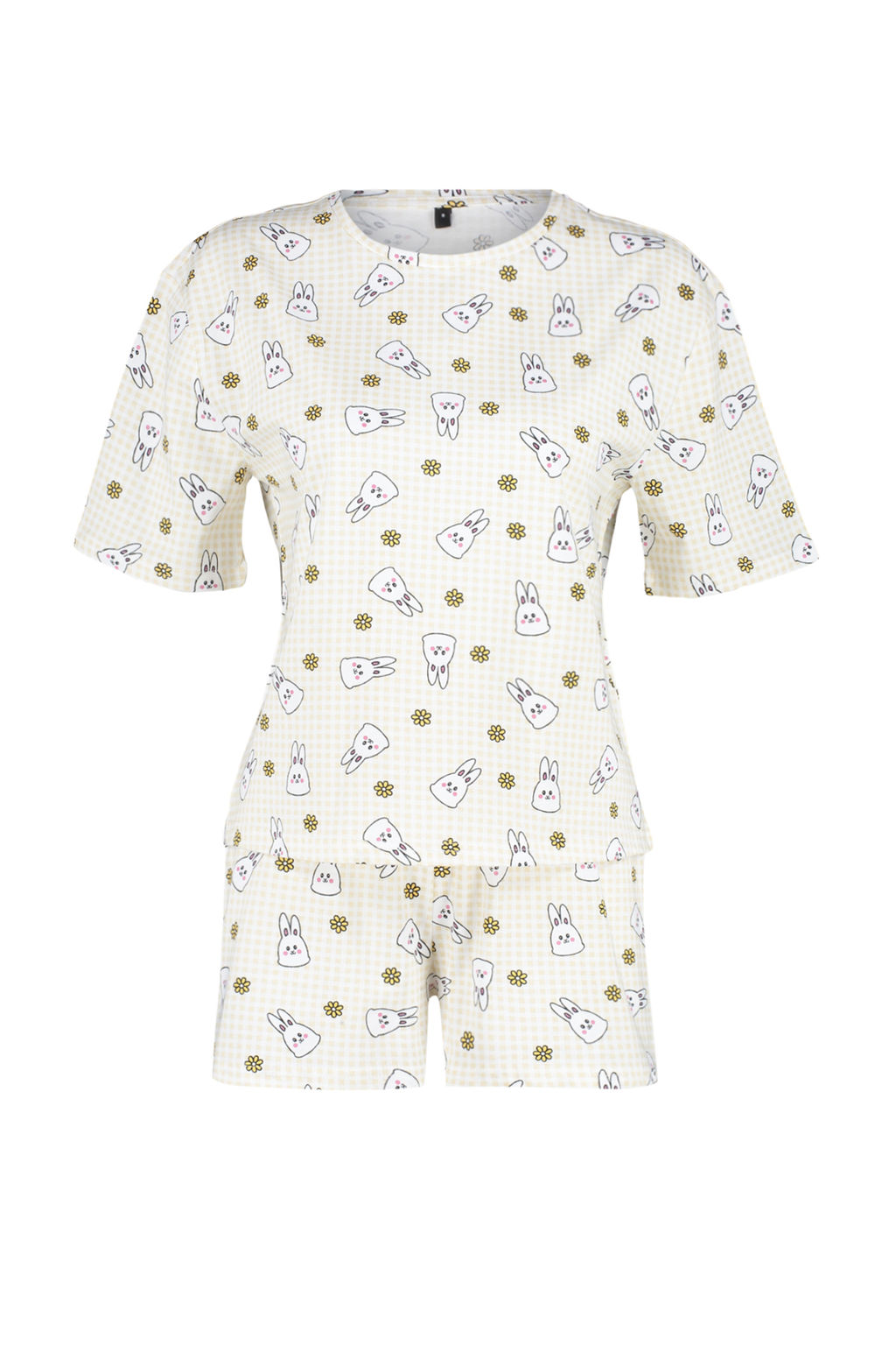 Trendyolmilla Sar?-Cok Renkli %100 Pamuklu Potikare Sortlu Orme Pijama Tak?m? THMSS24PT00211 фото 7