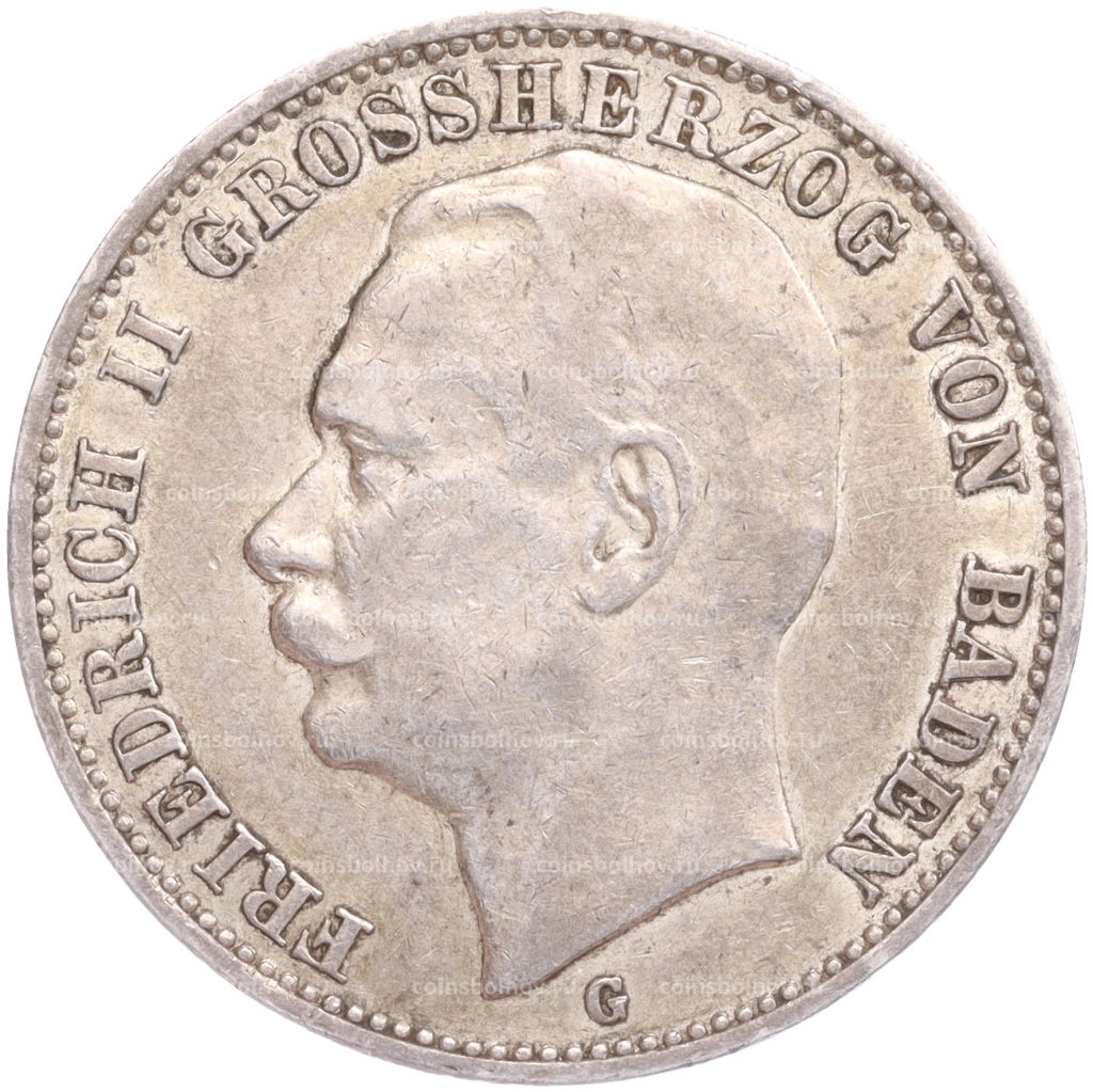 3 марки 1909 года G Германия (Баден)