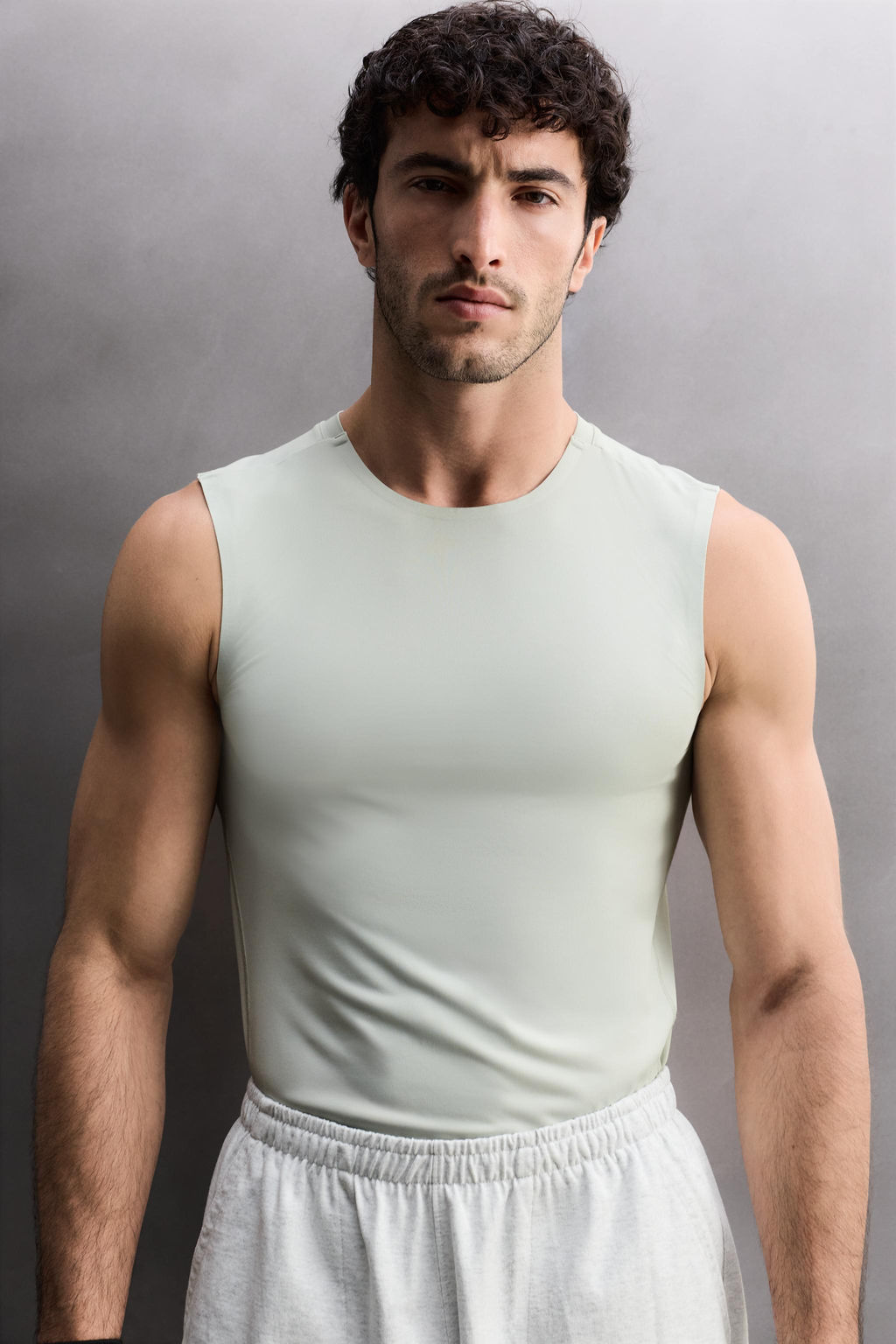 CAMISETA TANK PRIMERA CAPA / Verde agua - Zara фото 6