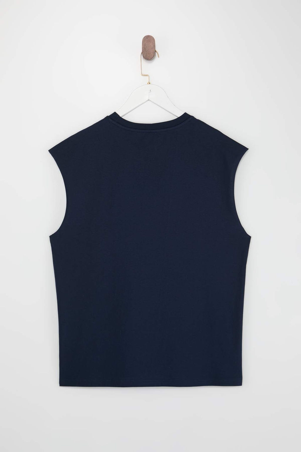TRENDYOL MAN Siyah Oversize/Genis Kesim Kabar?k Yaz? Bask?l? Etiketli T-Shirt/Atlet TMNSS24AL00005 - Trendyolmilla фото 33