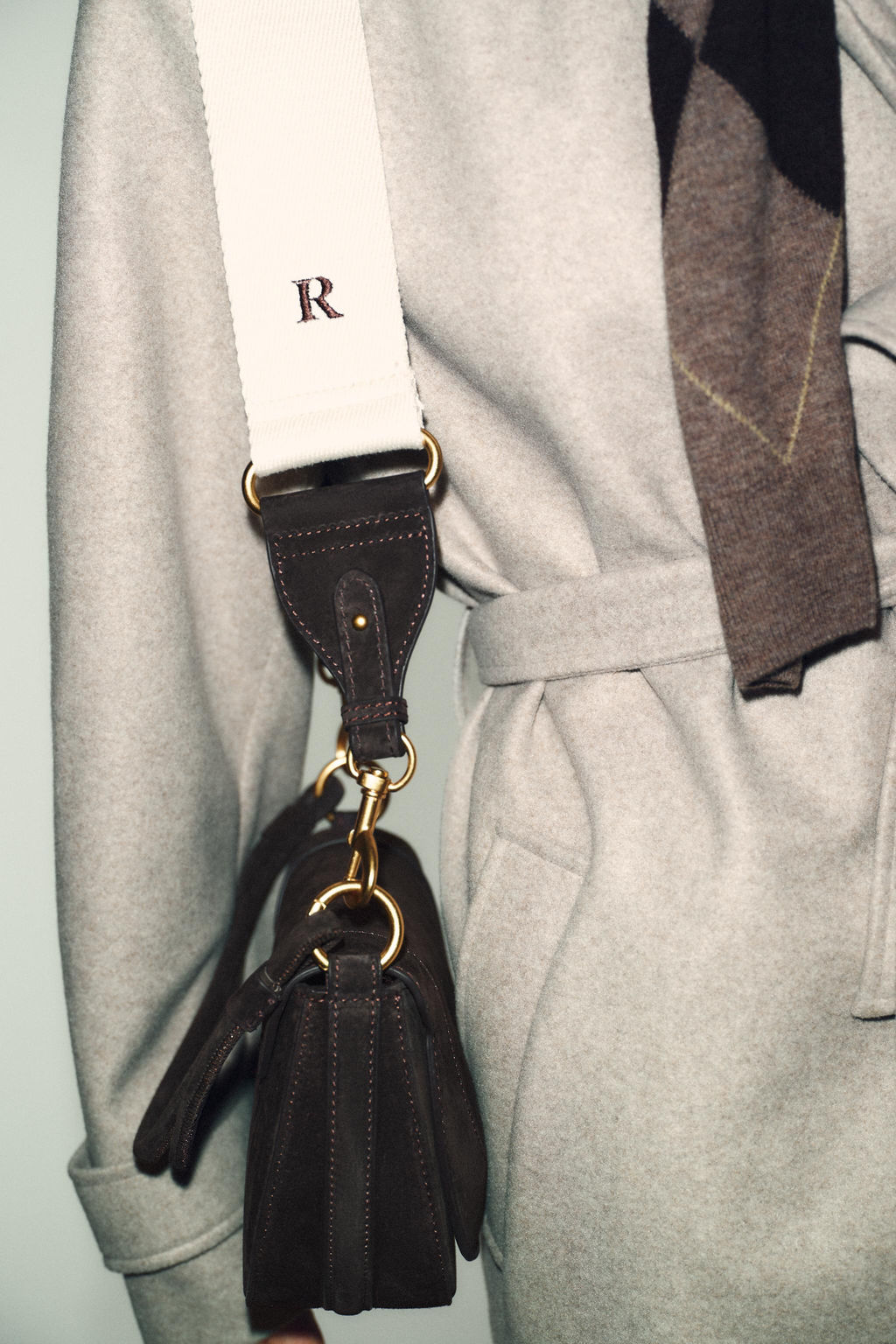 LEATHER CROSSBODY BAG - Zara фото 9